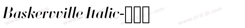Baskervville Italic字体转换 Baskervville Italic字体转换